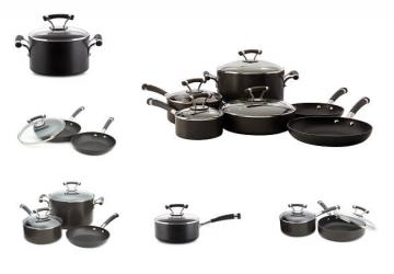 CirculonContempo Hard Anodized Nonstick 10-Piece Cookware Set