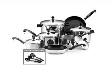 Farberware Classic Stainless Steel 15-Piece Cookware Set