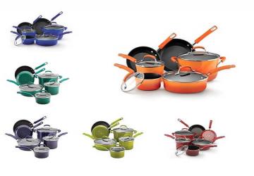 Rachael Ray Hard Enamel Nonstick 10-Piece Cookware Set